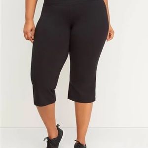 LIVI Active, Layne Bryant Black Cropped Yoga Pants/Leggings, Plus Sz. 18/20